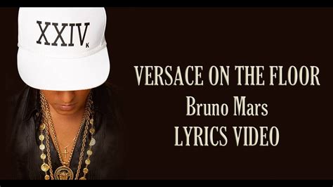 canzone bruno mars versace|versace lyrics bruno mars.